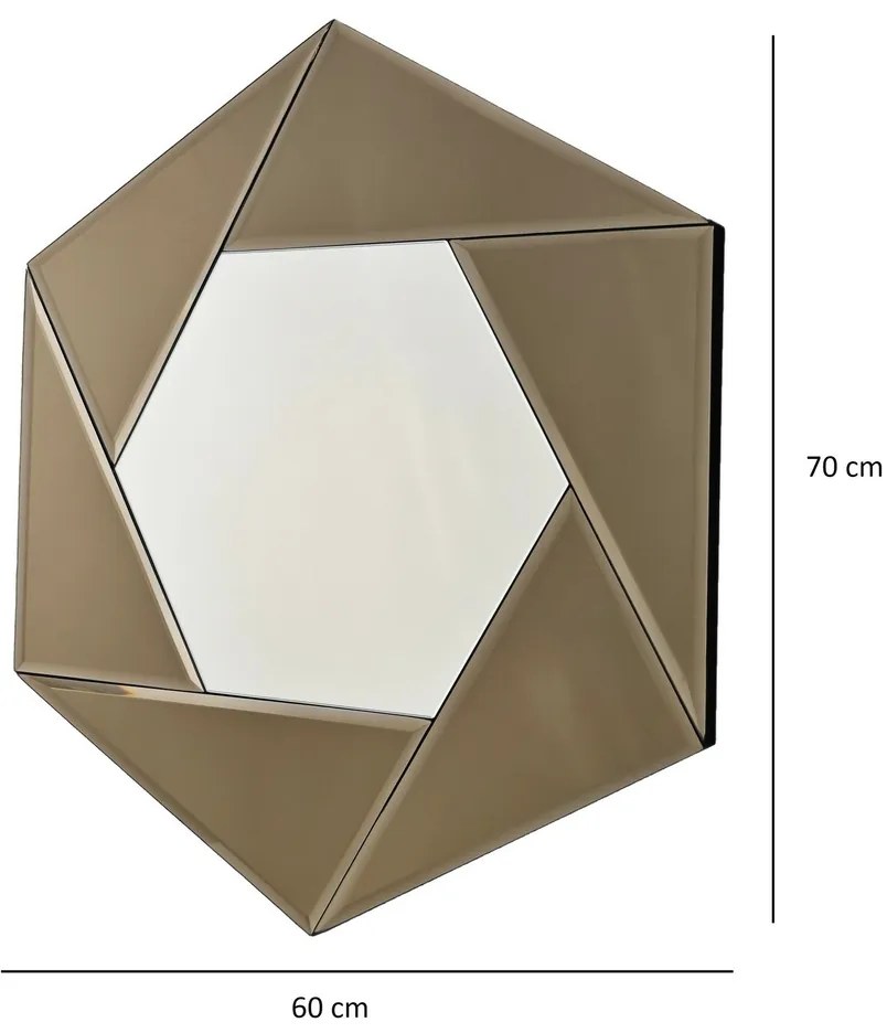 Tükör Status Bronze 60 x 70 cm