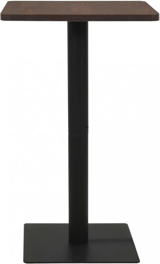 sötétbarna bisztróasztal 70 x 70 x 107 cm