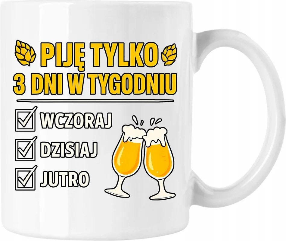 Bögre Csak Három Nap Humor Fehér 330ml