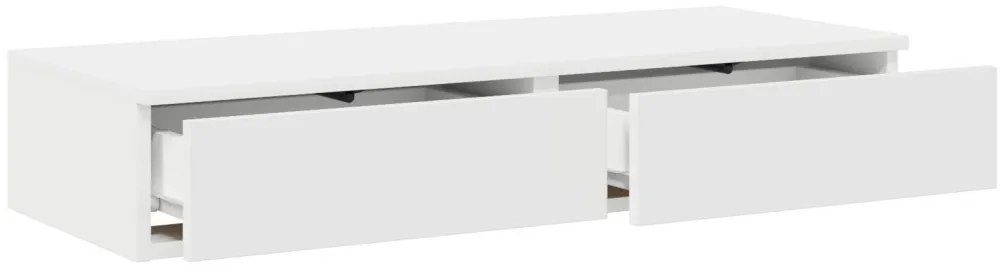 Ágy Fiókok Fehér 75x36,5x16,5 cm Mérnöki Fa