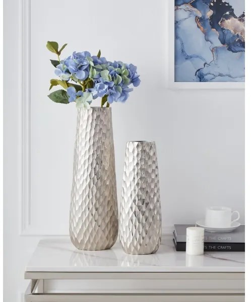 Eglo 421044 - Fém váza NILGAUT 40,5x14 cm ezüst