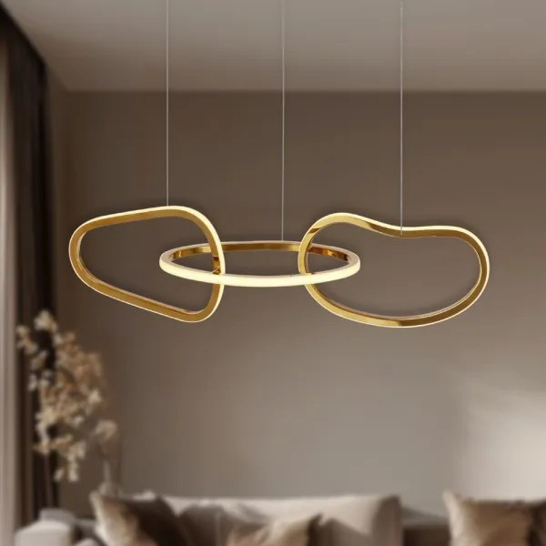 LED függeszték kábelen ANNELI LED/30W/230V 80 cm arany