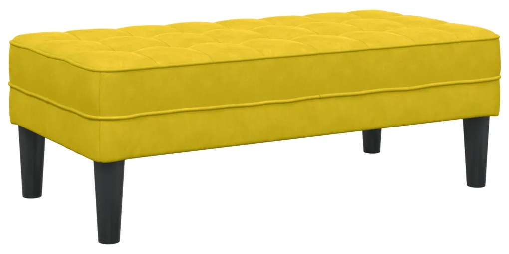 Pad Sárga 113x57x39 cm Bársonyos