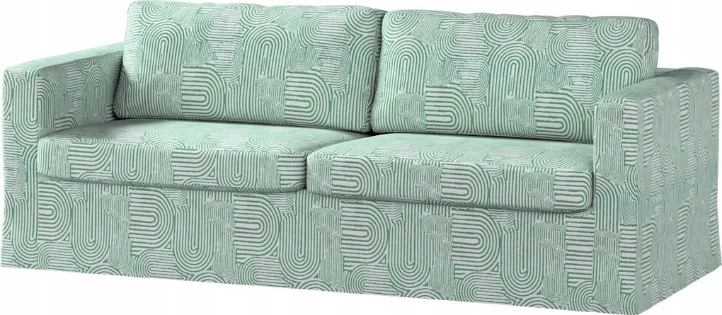Karlstad 3 személyes kinyitható kanapé huzat Ikea menta-ecru