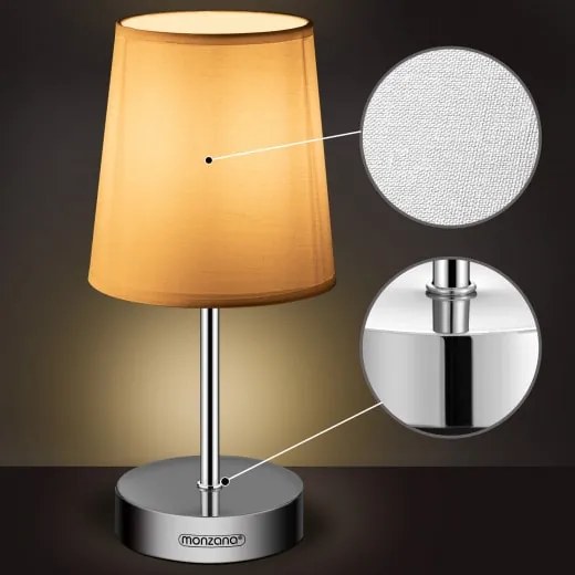 monzana® Lumiere asztali lámpa 32x13x13 cm - fehér
