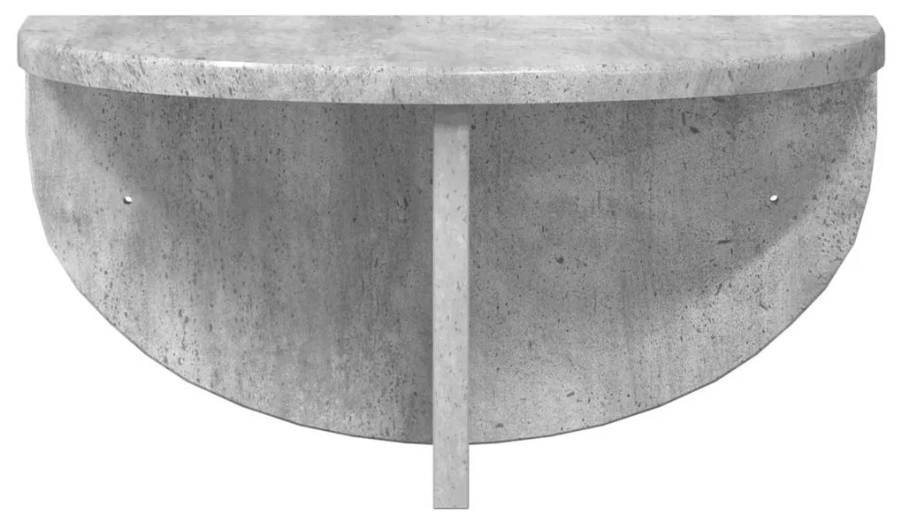 Falpolc 2 pcs Beton Szürke 38 x 19 x 19 cm Faanyag