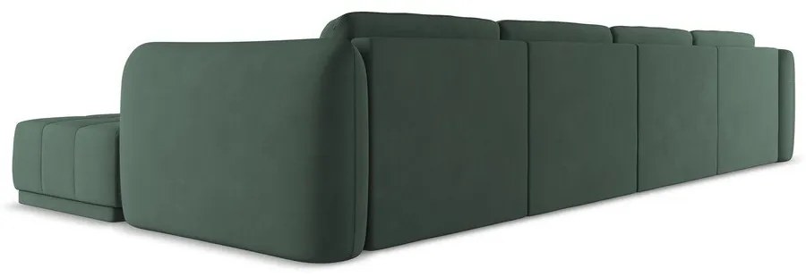 Zöld sarokkanapé Hoku – Makamii