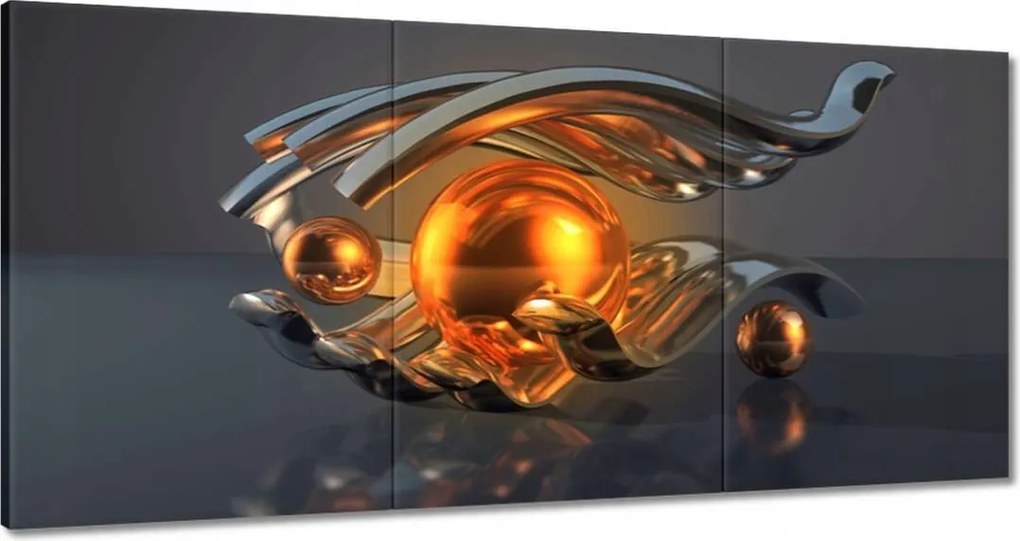 Festmények 120x60 Absztrakt Golyók a kézben