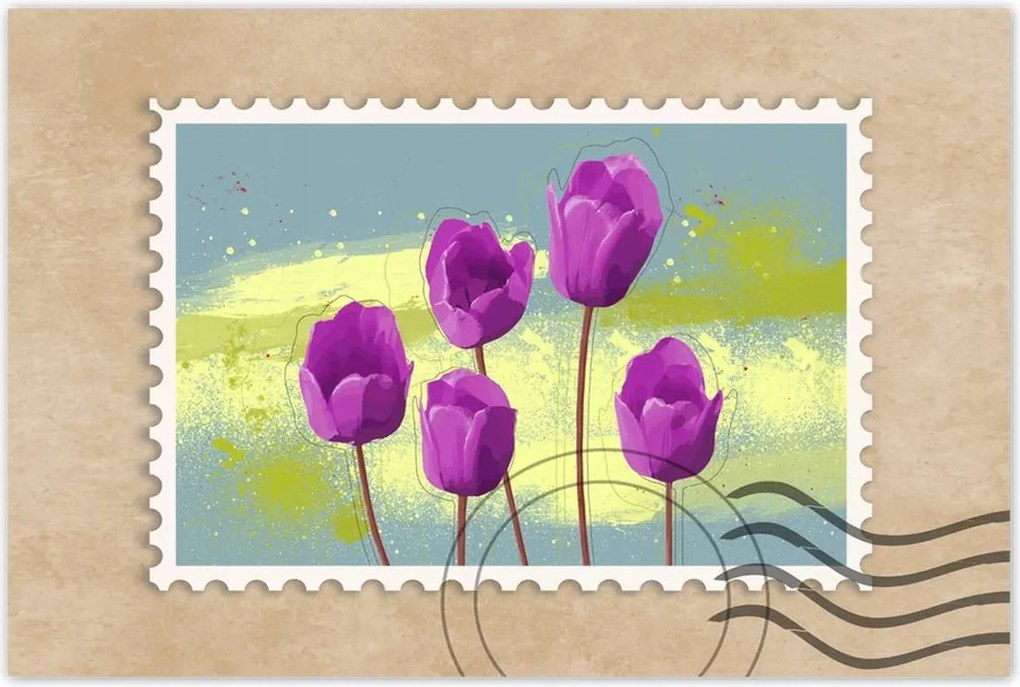 Poszterek 120x80 Lila pipacs