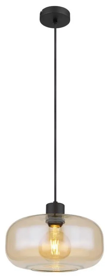 Globo 15566HA - Csillár zsinóron GIUSEPPE 1xE27/40W/230V átm. 28 cm átlátszó