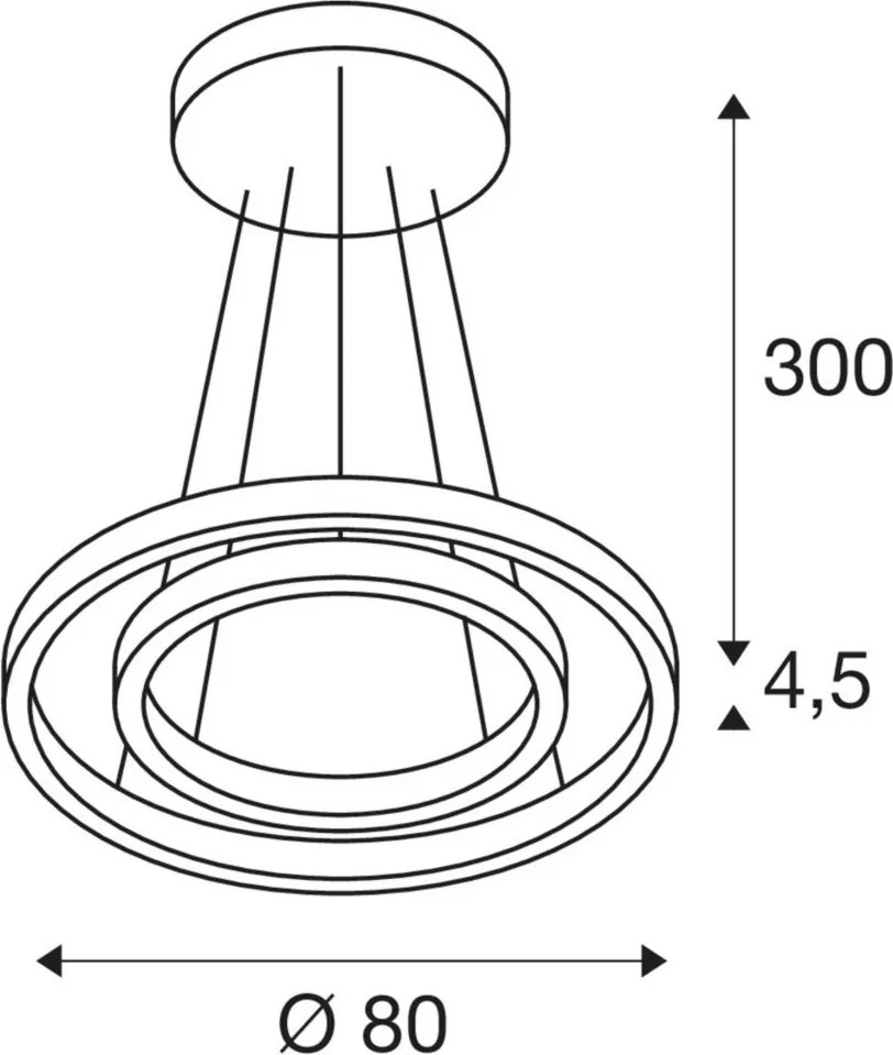 SLV 1004768 ONE Modern Led Függesztett Lámpa LED IP20
