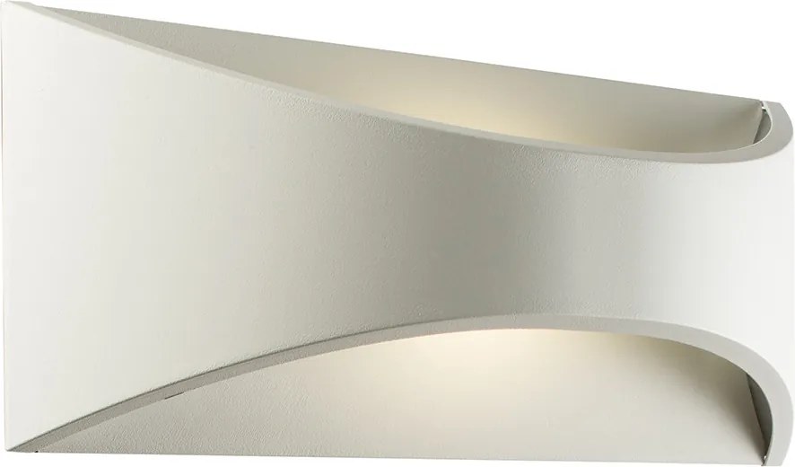 ENDON 61866 VULCAN Modern Kültéri Fali Lámpa Matt Fehér, Opál LED IP44