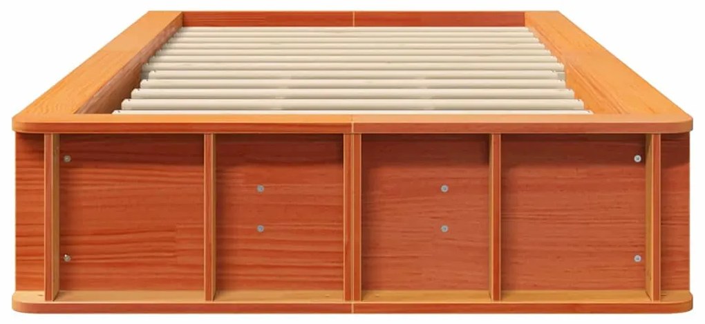 Ágykeret tárolóval Viaszbarna 80 x 200 cm faszínű