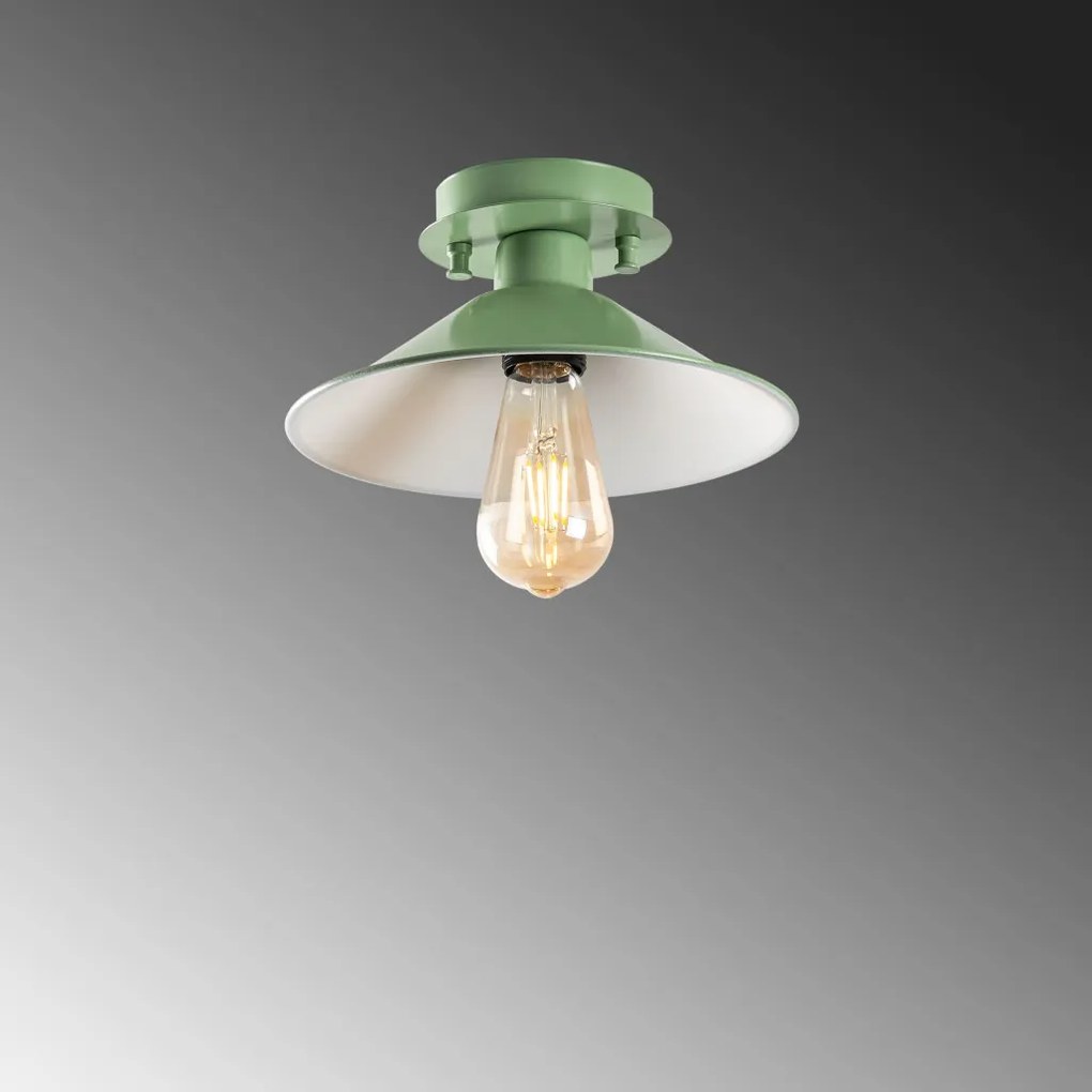 Koniksivama N-662 mentazöld fém függőlámpa, Ø24 cm