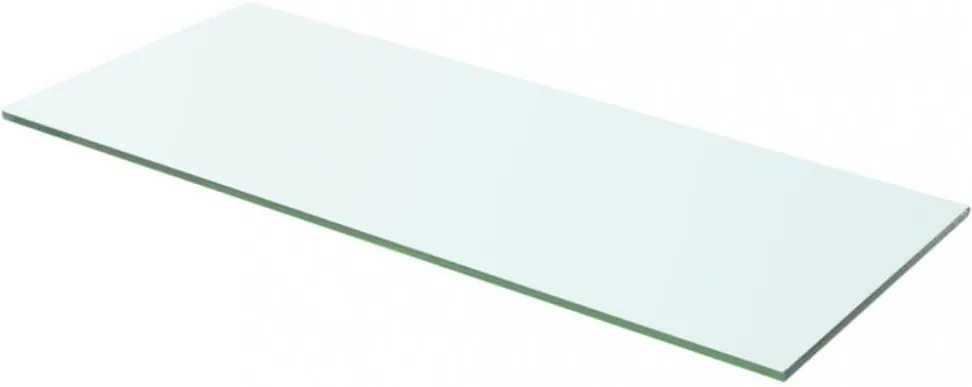 2 db átlátszó üveg paneles polc 60 x 20 cm