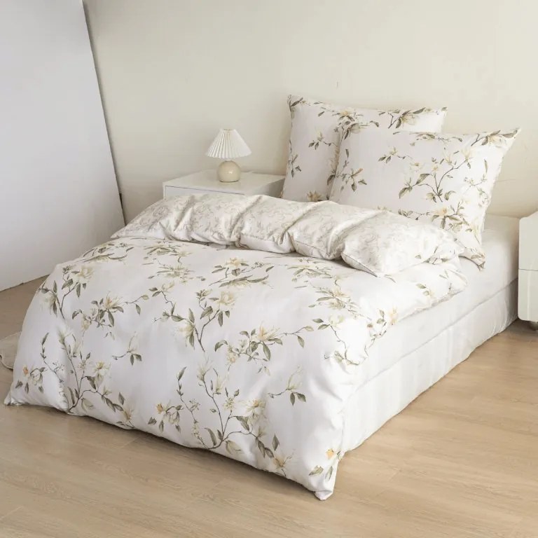 Mikroszálas flanel ágyneműhuzat LUNAVA krémszínű Ágyneműhuzat mérete: 70 x 90 cm | 140 x 200 cm