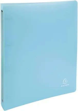 Gyűrűs könyv, 4 gyűrű, 40 mm, A4, PP, EXACOMPTA, pasztell kék (EX51972E)