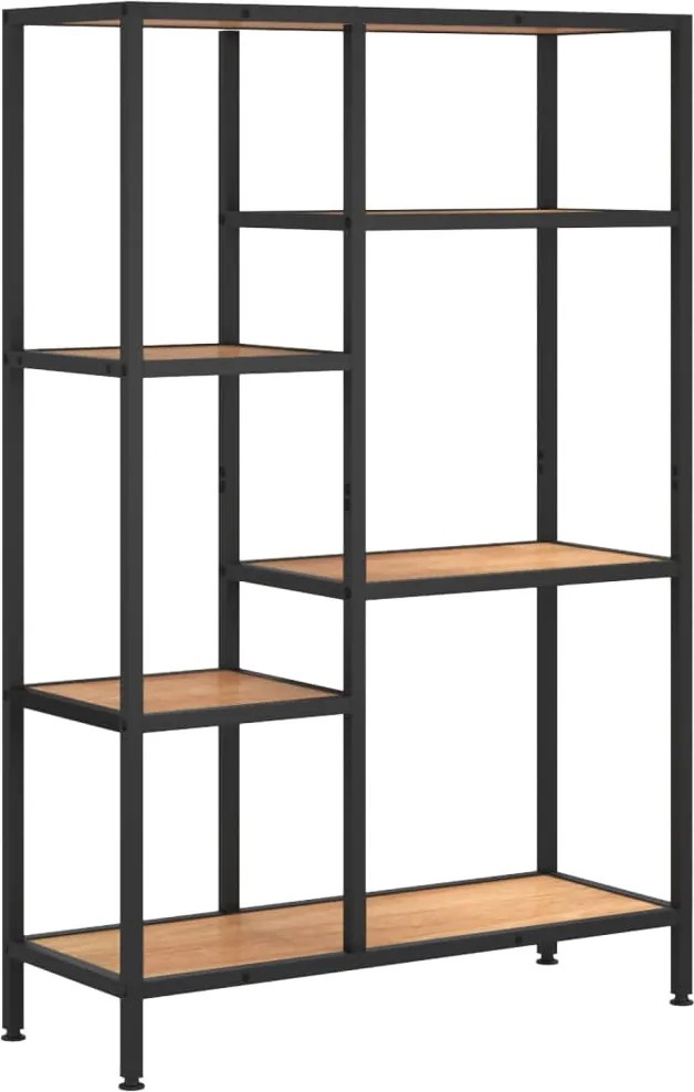 vidaXL acél és szerelt fa könyvespolc 80 x 30 x 120 cm