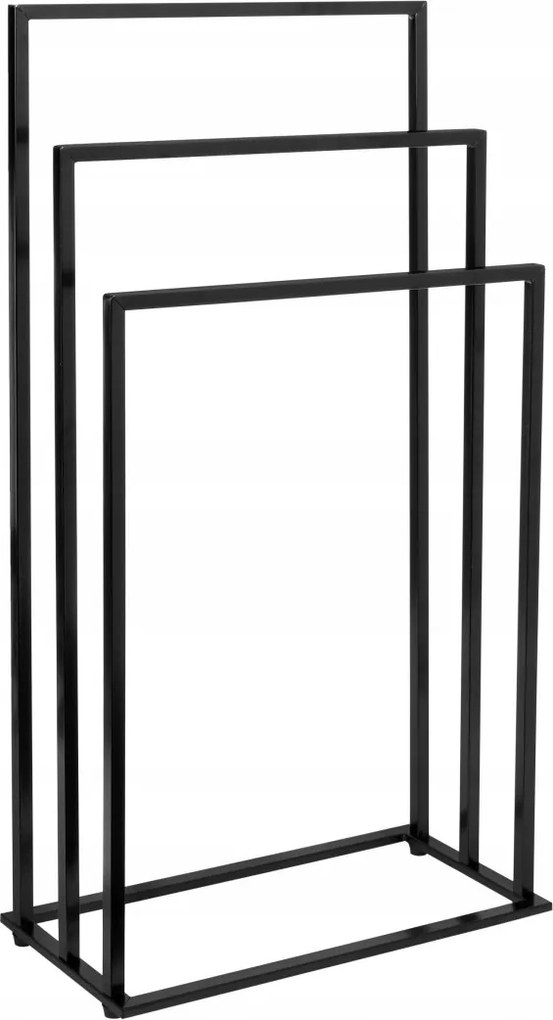 Törölközőtartó állvány 3 karos Tire fekete