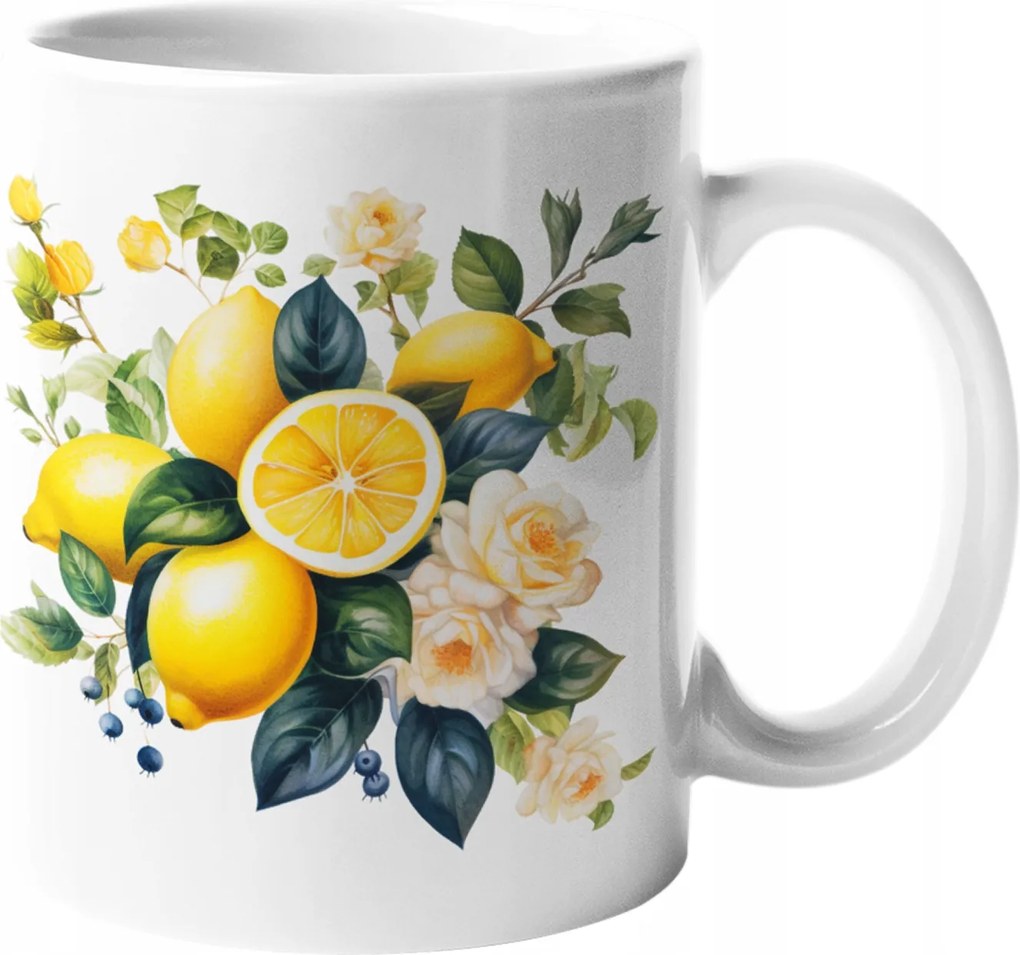 Csodálatos Bögre Zamatos Szicíliai Citrom És Rózsa Citrom Kerámia 330ml.