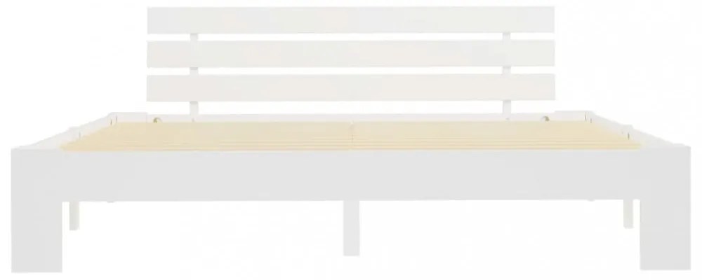 fehér tömör fenyőfa ágy matrac nélkül 180 x 200 cm