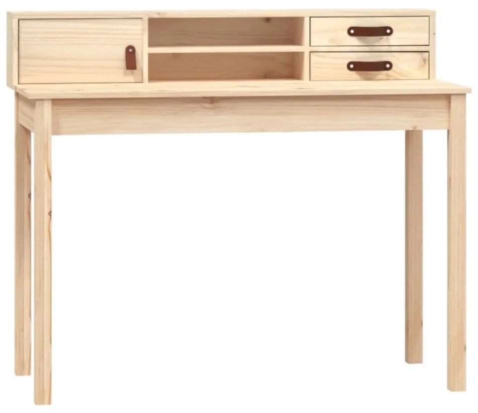 vidaXL tömör fenyőfa íróasztal 110 x 50 x 93 cm