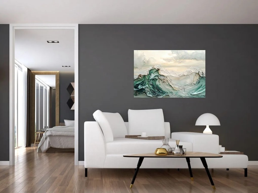 Kép - 3D tengeri absztrakció (90x60 cm)