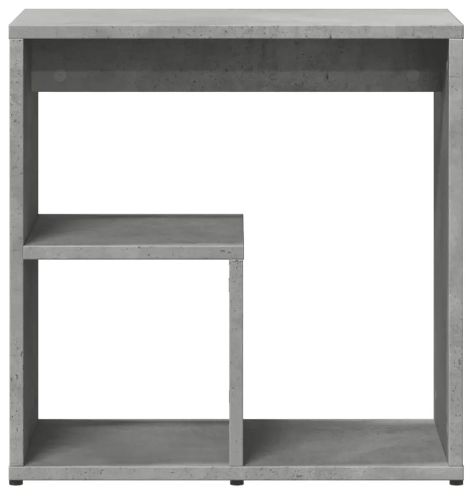 2 db betonszürke szerelt fa kisasztal 50x30x50 cm