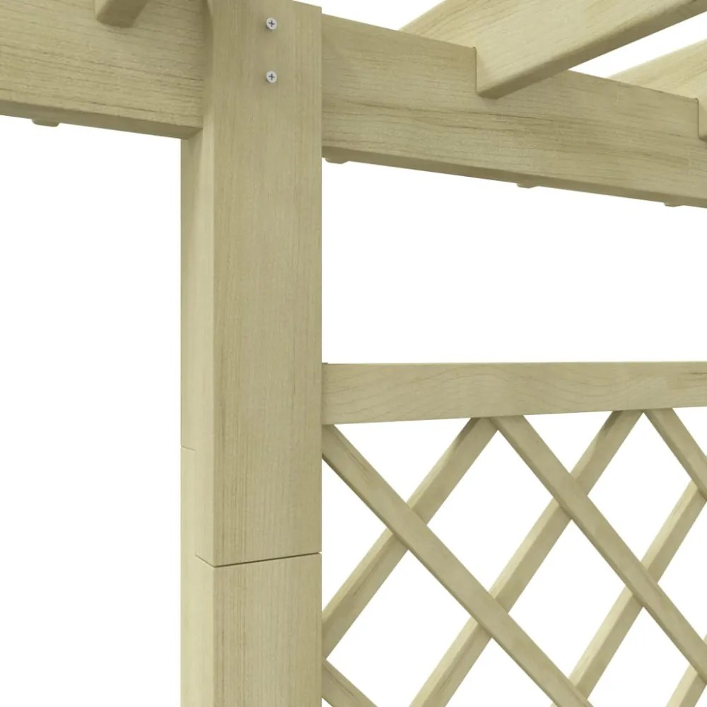 fa virágtartó pergola 162 x 56 x 204 cm