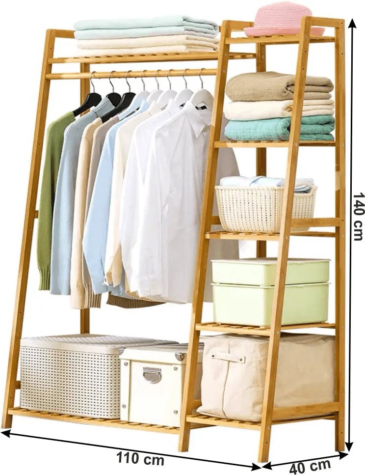 Szekrényrendező, natúr, VINET