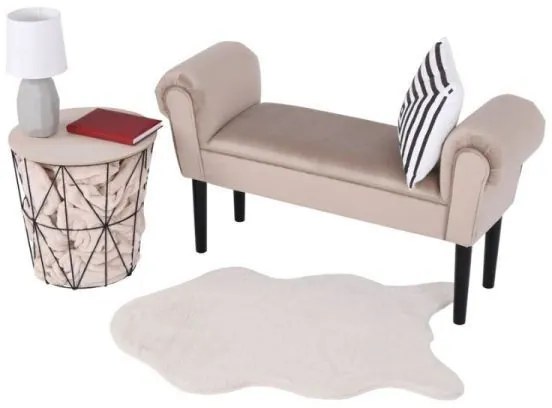 BURDA Velvet bézses szürke/fekete pad