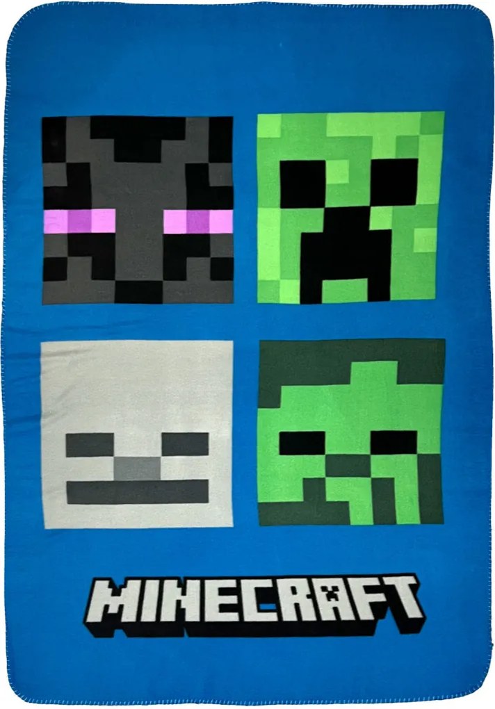 Minecraft Bad Mobs szuper puha polár takaró 100x150cm