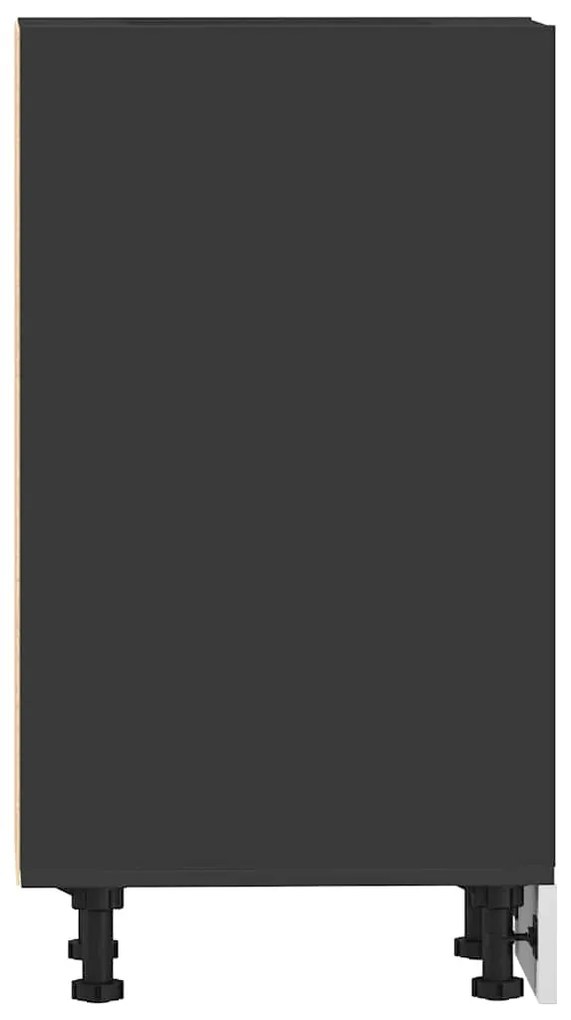 “Riga” fekete forgácslap alsószekrény 40x44,5x81,5 cm