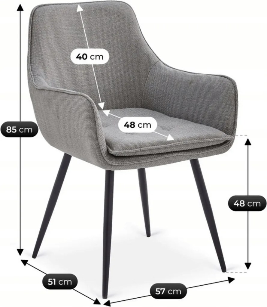 Szék szürke színben. EDRICK