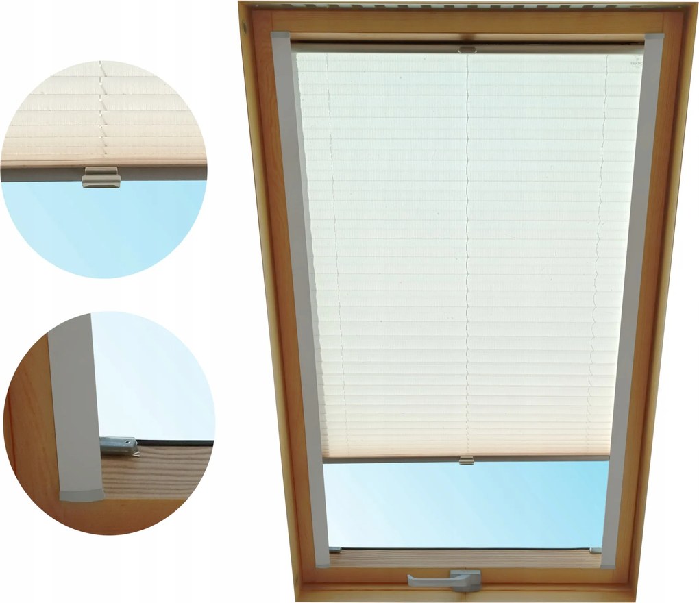 Hőszigetelő tetőtéri roló, 66x118 cm-es ablakhoz