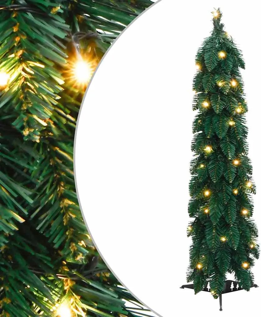 vidaXL megvilágított műkarácsonyfa 45 LED-del 90 cm