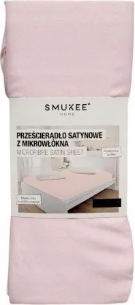 Smukee mikroszálas szatén lepedő 200 x 200 cm világos rózsaszín