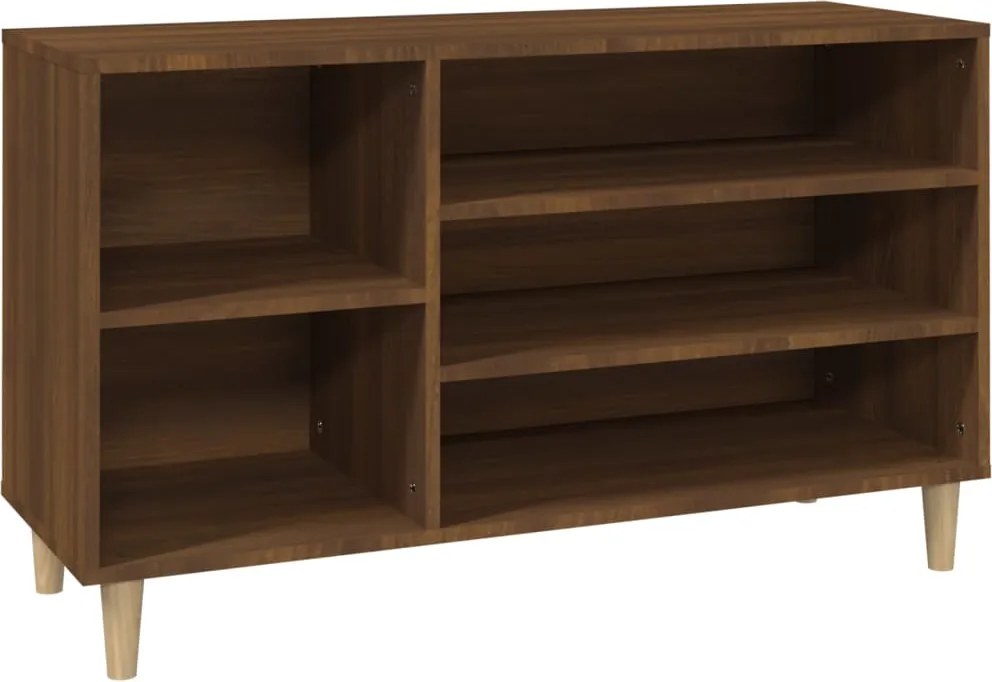 vidaXL barna tölgyszínű szerelt fa cipősszekrény 102x36x60 cm