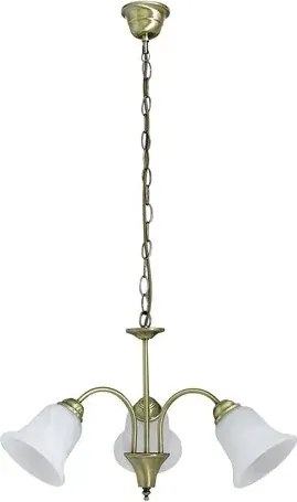 Rabalux csillár e14 3x40w bronz/fehér alabástrom üveg francesca