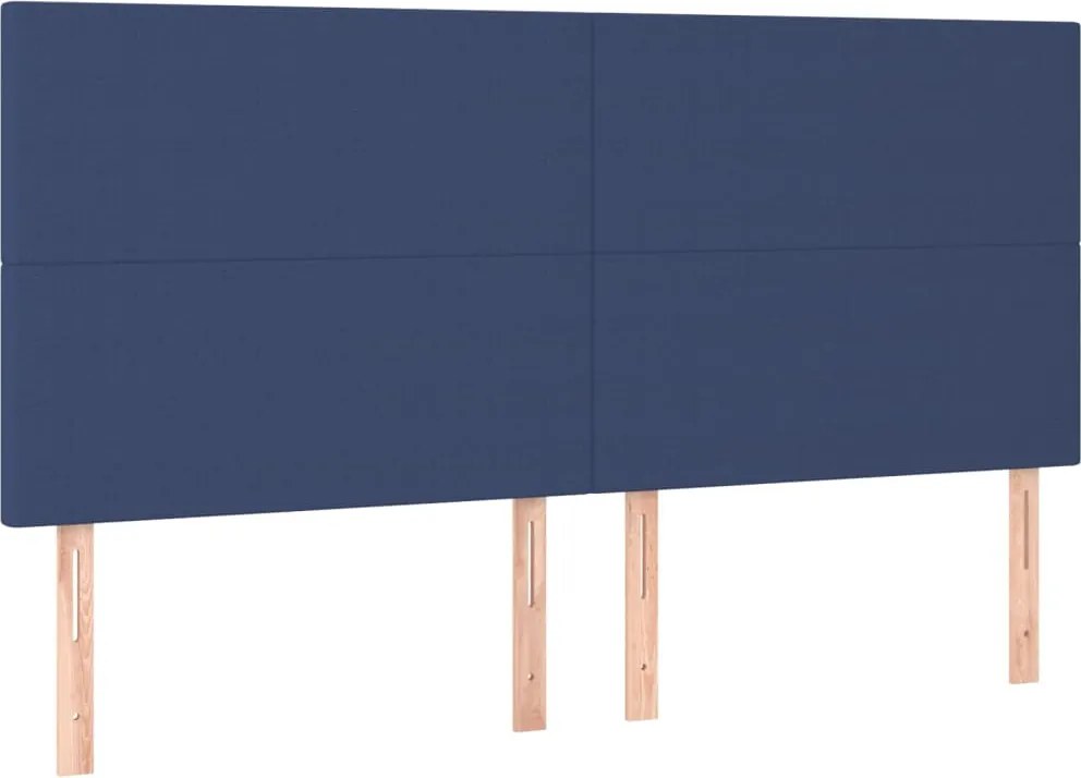 kék szövet fejtámla 160x5x118/128 cm