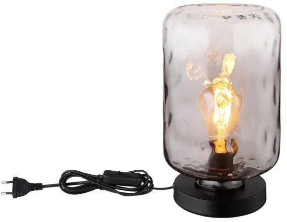 Globo 16046TS - Asztali lámpa DARINA 1xE27/60W/230V szürke