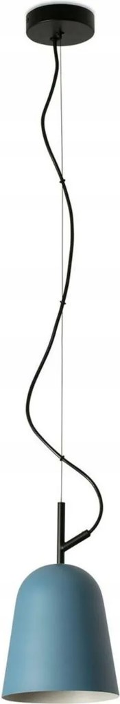 Faro Studio 160 függeszték, acél, matt kék, E27, 200 cm-es kábel