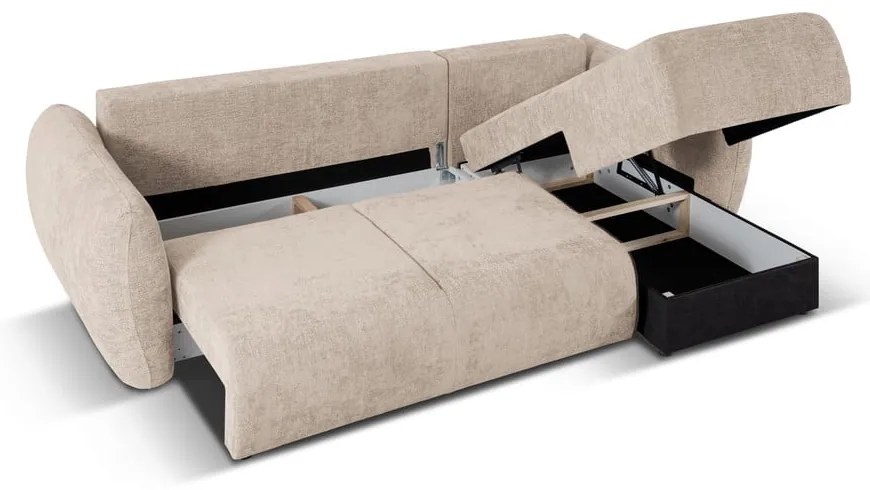 Bézs sarokkanapé (jobb oldali) Matera – Cosmopolitan Design