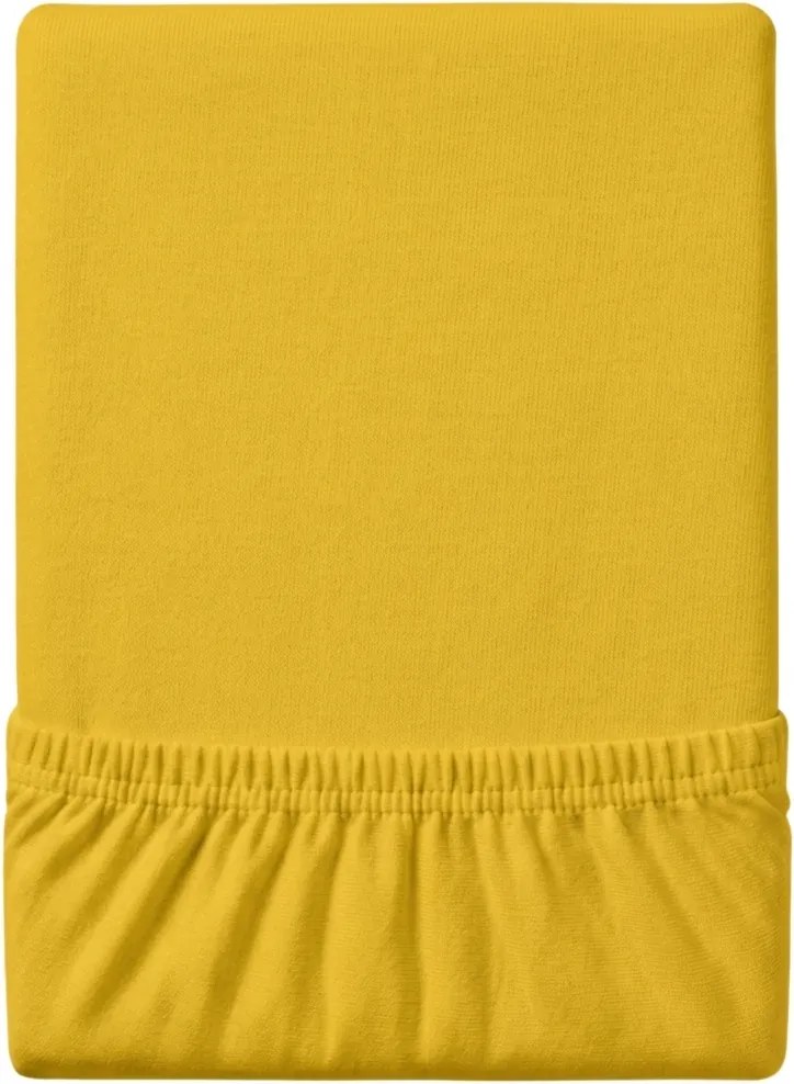 Jersey lepedő EXCLUSIVE mustársárga 200 x 220 cm