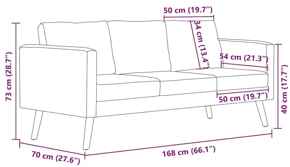 világosszürke 3 személyes szövet kanapé