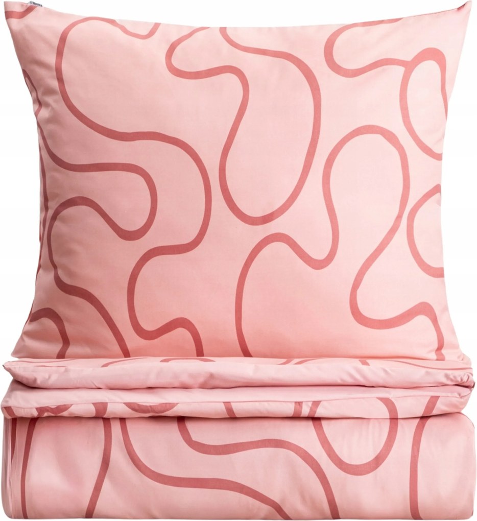 Ec Fleur mikroszálas ágyneműhuzat rózsaszín 160x200 2*70x80 cm Homla