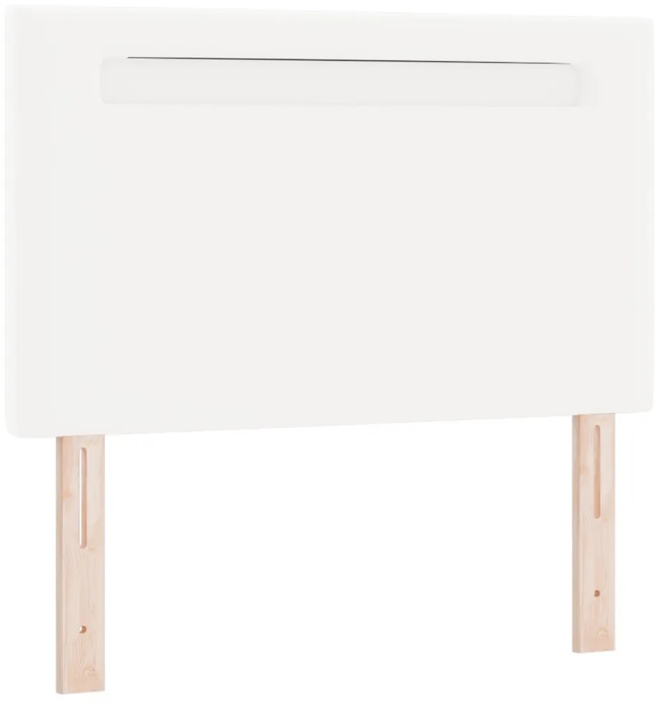 Ágykeret matraccal matracmal Fehér 90 x 190 cm Műbőr