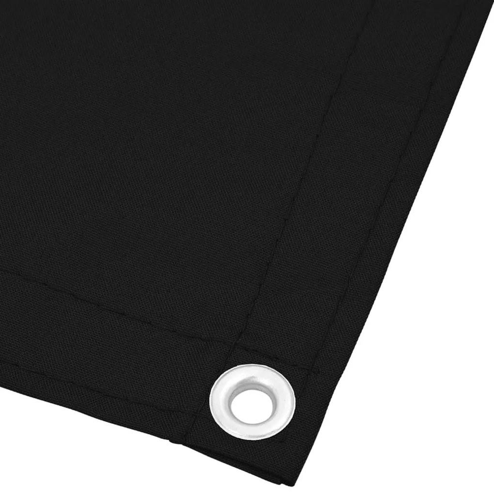 fekete erkélyparaván 100% oxford poliészter 90 x 1000 cm