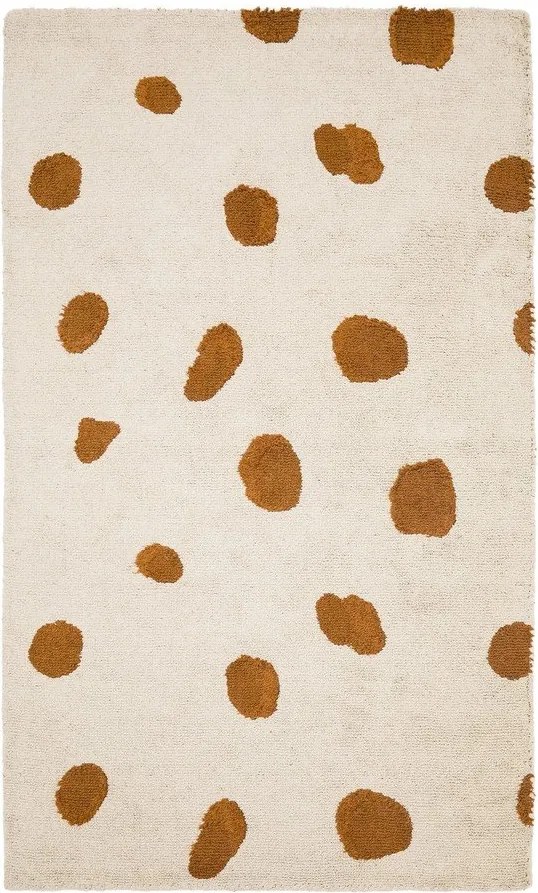 Krémszínű mosható-kézi szövésű pamut gyerek szőnyeg 90x150 cm Tandani – Kave Home