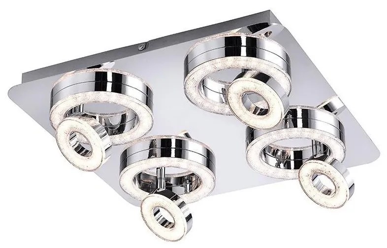Leuchten Direkt Leuchten Direkt 14522-17 - LED Spotlámpa TIM 4xLED/2,8W/230V + 4xLED/3,1W W2382